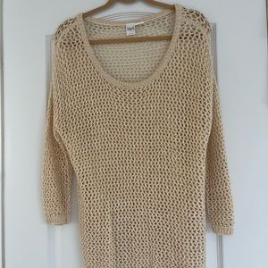 Crochet shimmery sweater